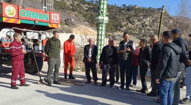 Beyşehir'de orman yangınları ile mücadele için seferberlik