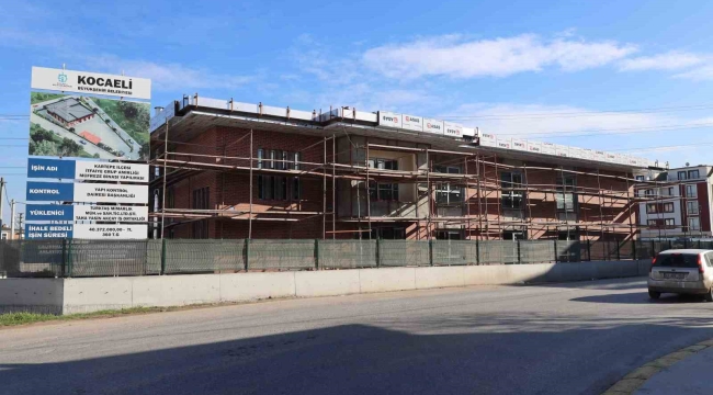 Kartepe'deki itfaiye binası inşaatında sona yaklaşılıyor
