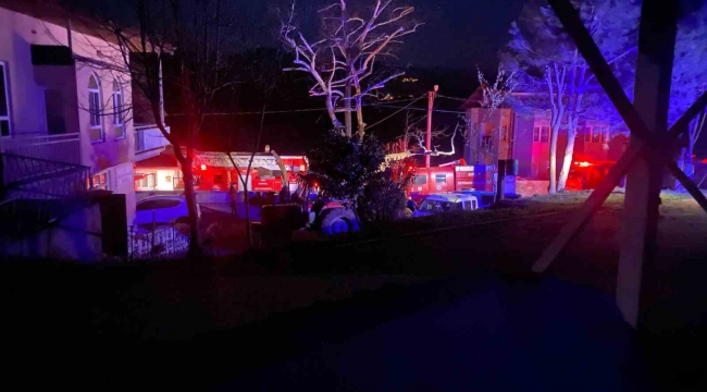 Bursa'da kereste imalathanesi alevlere teslim oldu