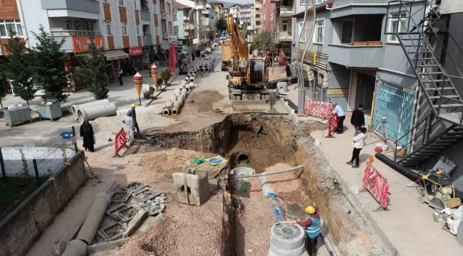 Denizciler Caddesi'nde altyapı çalışmalarının yüzde 55'i tamamlandı