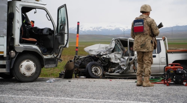 Erzurum'da jandarma bölgesinde bir ayda 9 trafik kazası