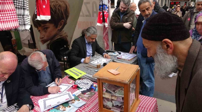 Hat sanatı ile Gazze'ye yardım topladılar
