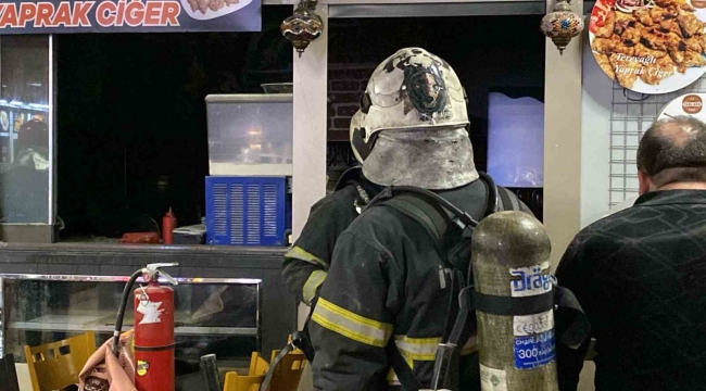 Kocaeli'de restoranda korkutan yangın