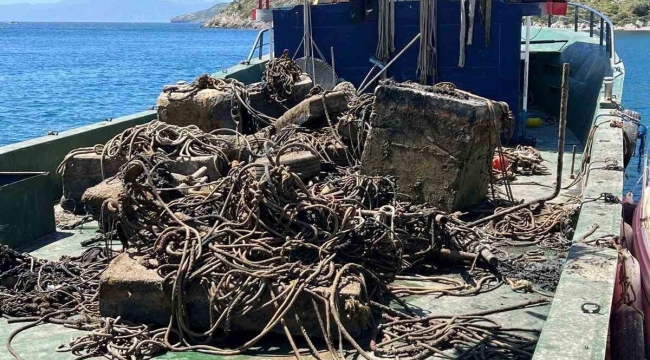 Antik limandaki tonozlar kaldırıldı