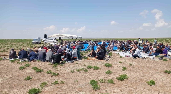 Karapınar'da kuraklık nedeniyle yağmur duası yapıldı
