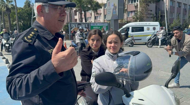 Önce ceza kestiler, sonra kask hediye ettiler
