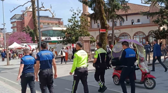 Trafiğe kapalı alanlarda motosiklet denetimi