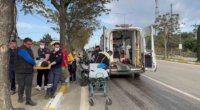 Yola dökülen yağ sebebiyle 2 motosikletli kaza yaptı