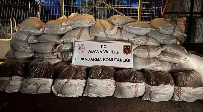 3 ton 100 kilo kaçak tütün ele geçirildi