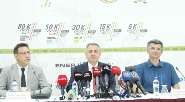 'Efeler Yolu Ultra Trail'e 6 ülkeden 256 sporcu gelecek