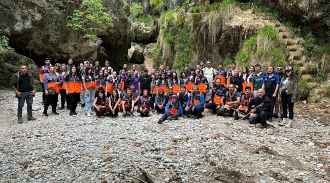 AFAD gönüllülerinden değirmen dere kanyonuna doğa yürüyüş