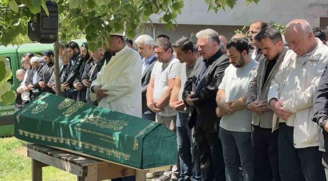 Alibey Barajı'nda ölü bulunan İshak Öztürk son yolculuğuna uğurlandı