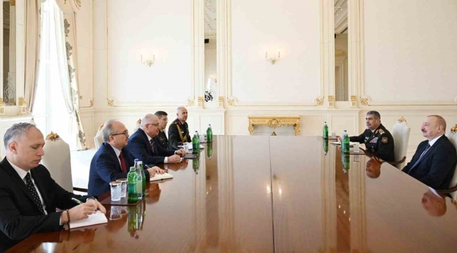 Aliyev, Milli Savunma Bakanı Güler'i kabul etti