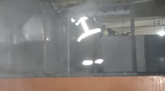 Bandırma OSB'de traktör fabrikasında yangın paniği