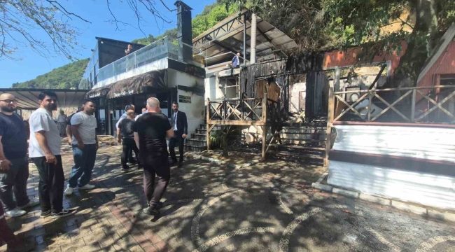 Bartın'da turistik otelde yangın
