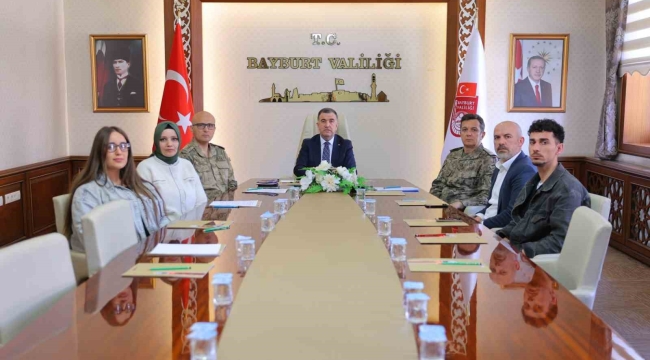 Bayburt'un Nisan ayı asayiş olayları değerlendirildi
