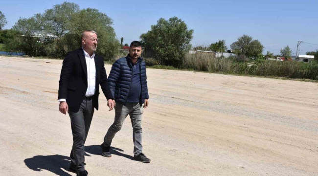 Belediyeden Ortasarıbey'e hizmet çıkarması