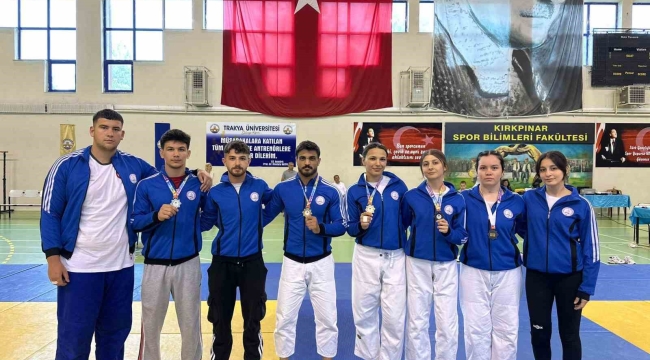 BEUN Judo takımı şampiyonaya damga vurdu; 6 madalya, 2 kupa