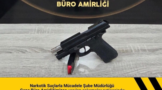 Bingöl'de ruhsatsız tabanca ve esrar ele geçirildi