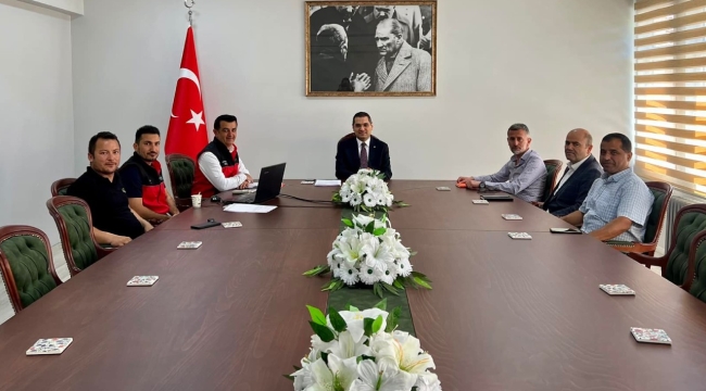 Bozkır'da dolu ve don zararlarının tespiti için toplantı düzenlendi
