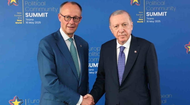 Cumhurbaşkanı Erdoğan, Almanya Başbaşkanı Merz ile görüştü
