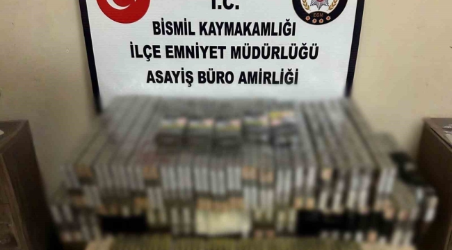 Diyarbakır'da 360 paket bandrolsuz tütün mamülleri ve 400 adet tabanca fişeği ele geçirildi