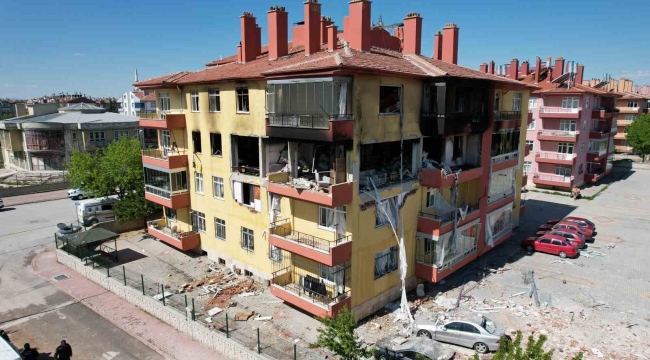 Doğalgaz patlamasının şiddeti gündüz ortaya çıktı