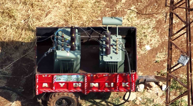 Dronla tespit edilen kaçak trafoyla 200 hanelik elektrik tüketildiği ortaya çıktı