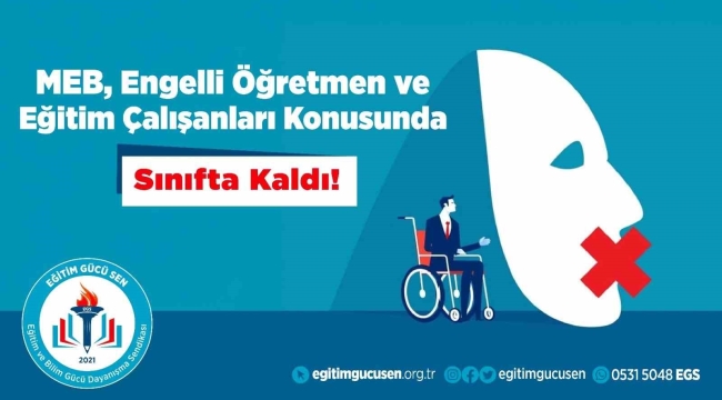 Eğitim Gücü-Sen Engelsiz Eğitim Çalışanları Üst Kurulu, MEB ve YÖK bünyesinde görev yapan engelli öğretmen ve eğitim çalışanlarına yönelik anket çalışması gerçekleştirdi