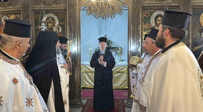 Fener Rum Patriği Bartholomeos, Gökçeada'da ayine katıldı