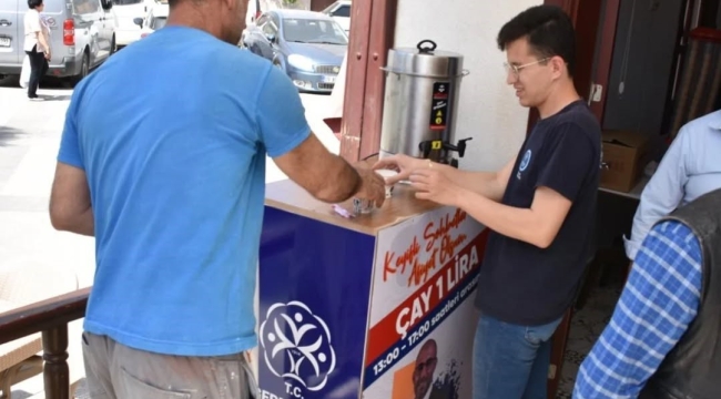 Germencik Belediyesi çay fiyatlarını 1 TL olarak güncelledi