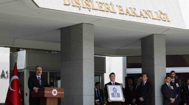 Hayatını kaybeden Büyükelçi Şen için Dışişleri Bakanlığında tören düzenlendi