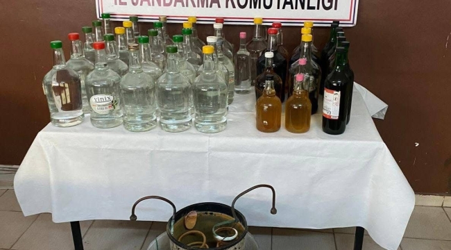 Jandarmadan kaçak alkol operasyonu
