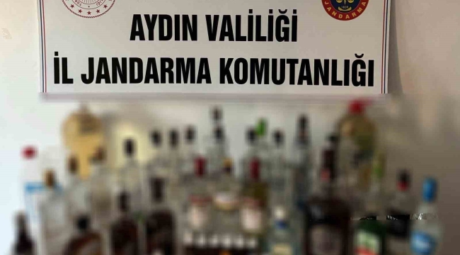 Jandarmadan sahte alkol baskını