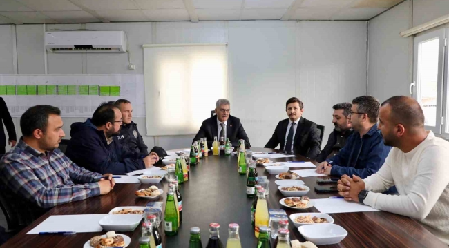 Karaman-Ulukışla Hızlı Tren Hattı'nda saha incelemesi
