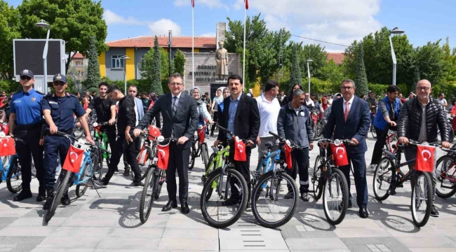 Karapınar'da "Spor için pedalları çevir" etkinliği