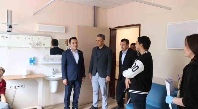 Kaymakam Bildirici'den eğitim ve sağlık kurumlarına ziyaret