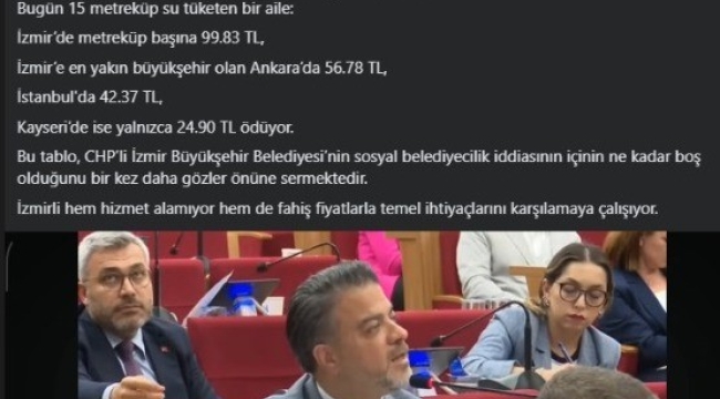 Kayseri'ye su parası övgüsü