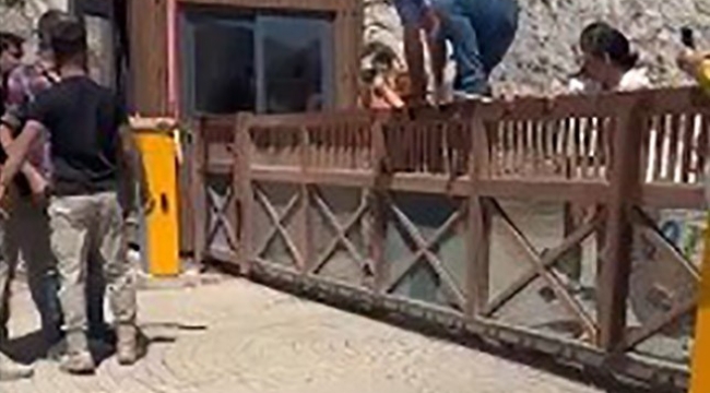 Kızılbük Proje alanına giden çevreciler, güvenlik görevlisini tokatladı