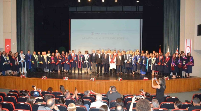 KKTC Cumhurbaşkanı Tatar'ın katılımıyla Akademik Ünvan Töreni