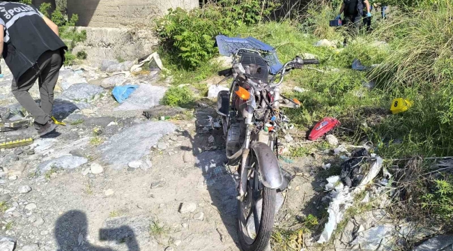 Köprüden uçan motosikletin 18 yaşındaki sürücüsü öldü
