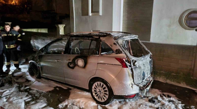 Menteşe'deki otomobil yangınında bir şüpheli gözaltına alındı