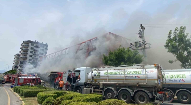 Mersin'deki fabrika yangını kontrol altına alındı