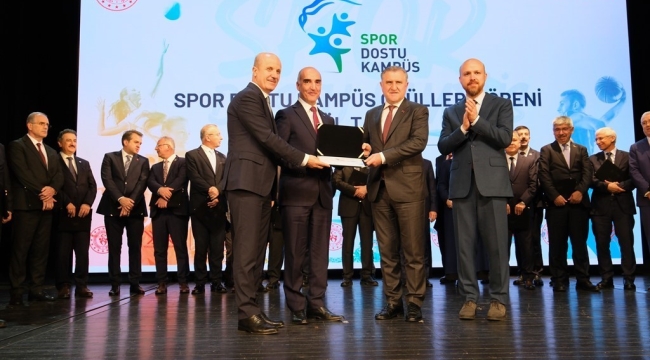 OMÜ'ye "Spor Dostu Kampüs" ünvanı