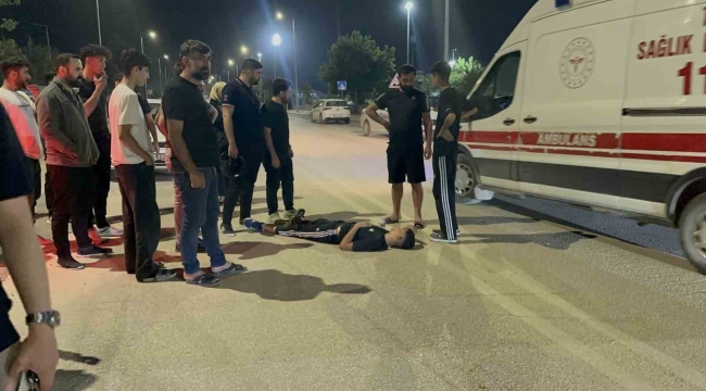 Otomobil ile motosiklet çarpıştı: 1 yaralı
