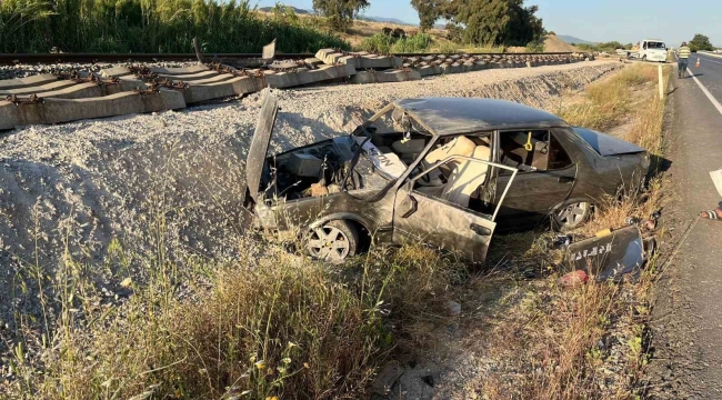 Otomobil takla attı, sürücü yaralandı