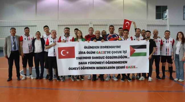 Sağlıkçılardan 'Filistin' hassasiyeti