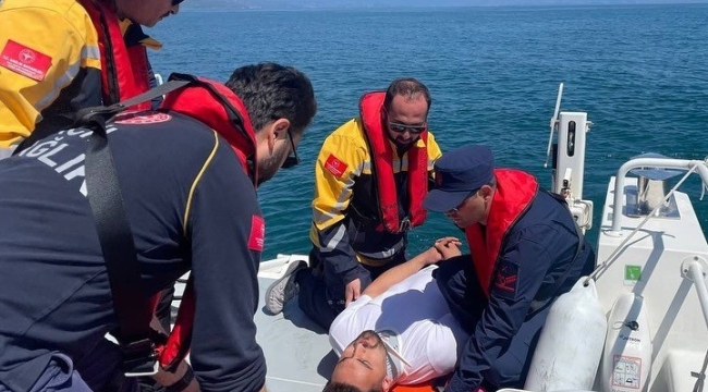 Sinop'ta denizde tatbikat