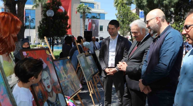 Söke'de minik yüreklerden "Eksik Parçam Sensin" sergisi