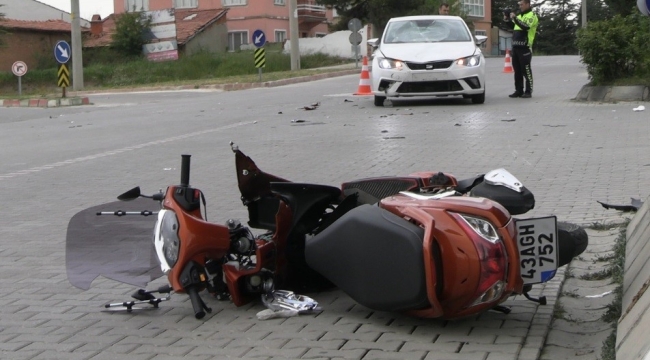 Tavşanlı'da trafik kazası, 1 yaralı